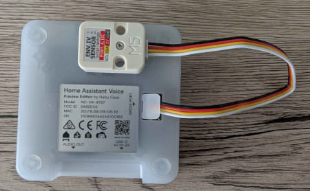 Image showing a sensor connected to the grove port